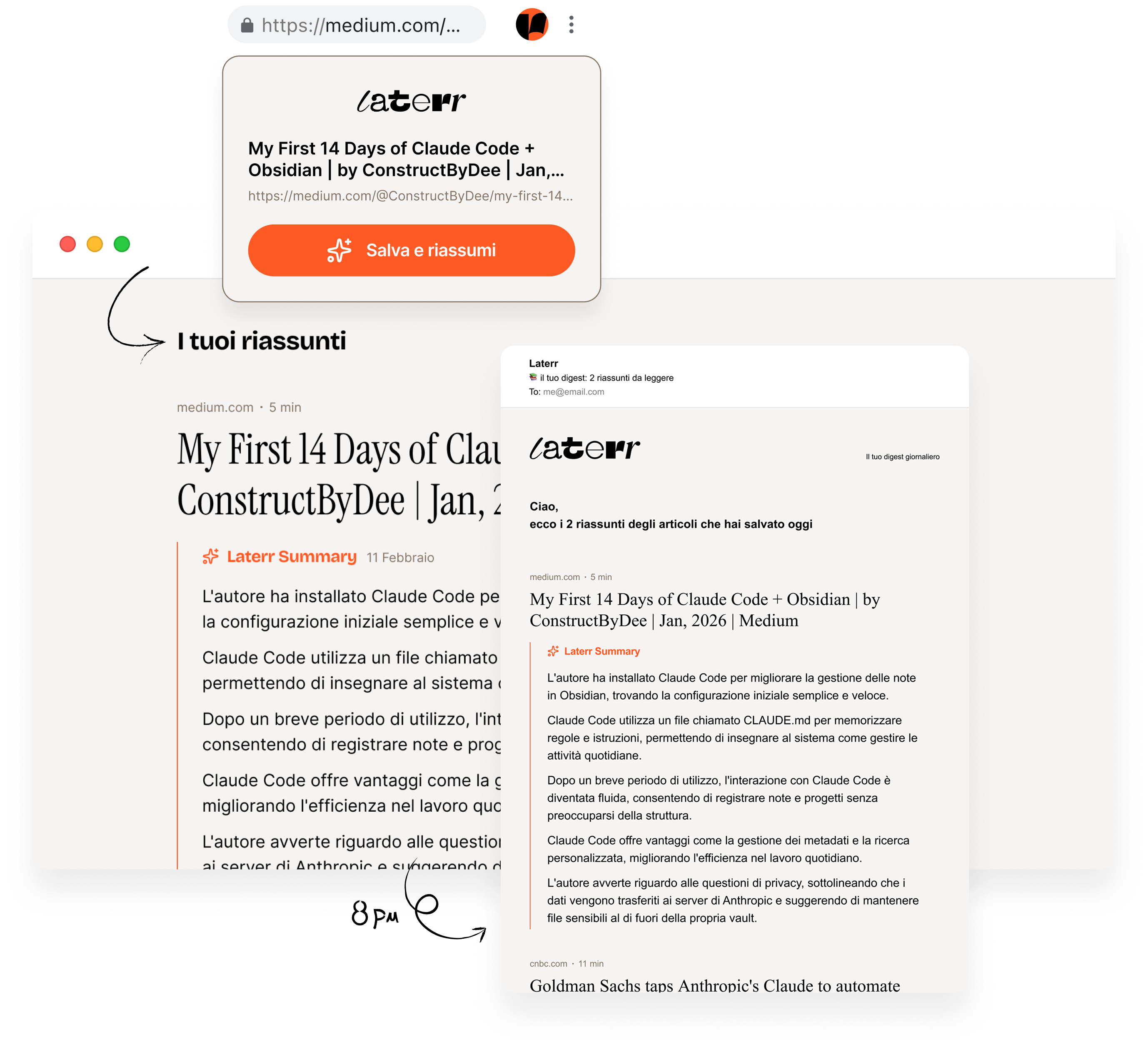 Laterr product preview